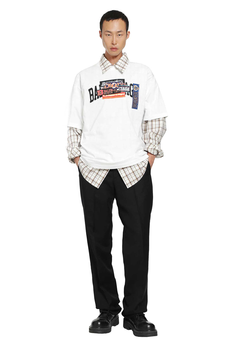 BALENCIAGA Bumper Stickers Medium Fit T-Shirt man