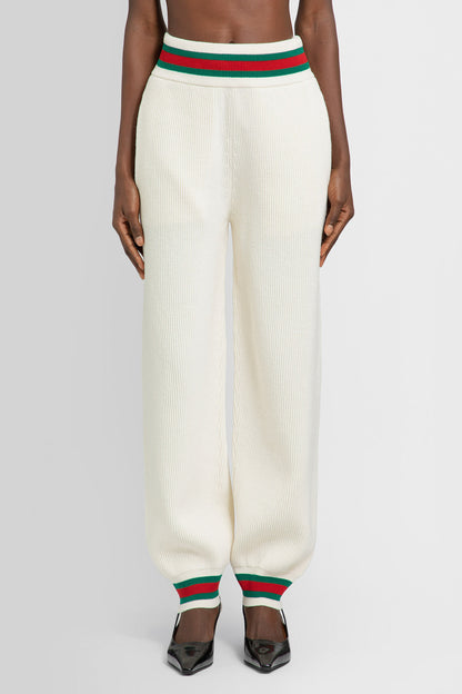 GUCCI WOMAN WHITE TROUSERS