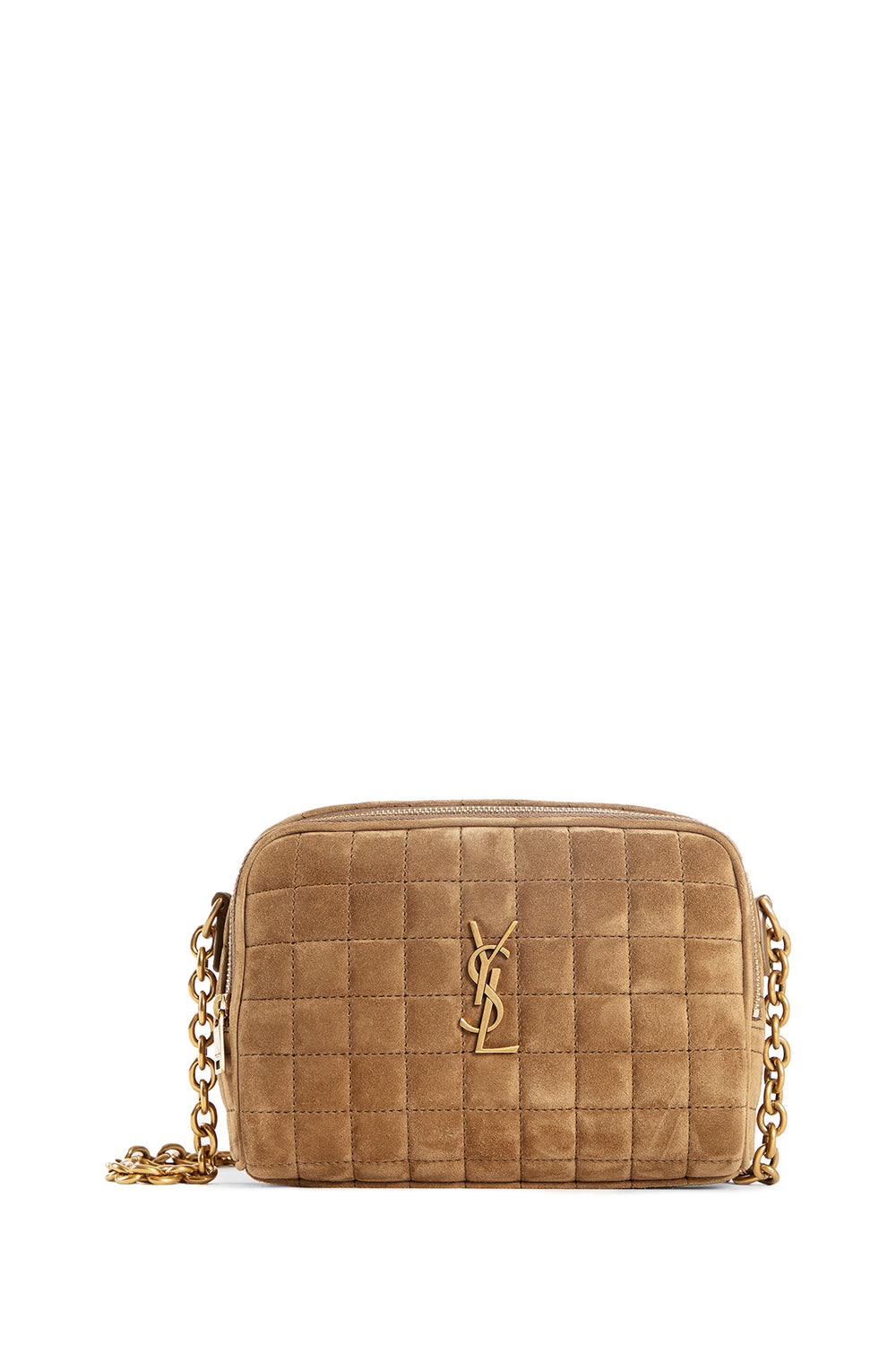 SAINT LAURENT WOMAN GOLD CROSSBODY BAGS