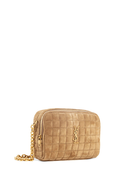 SAINT LAURENT WOMAN GOLD SHOULDER BAGS