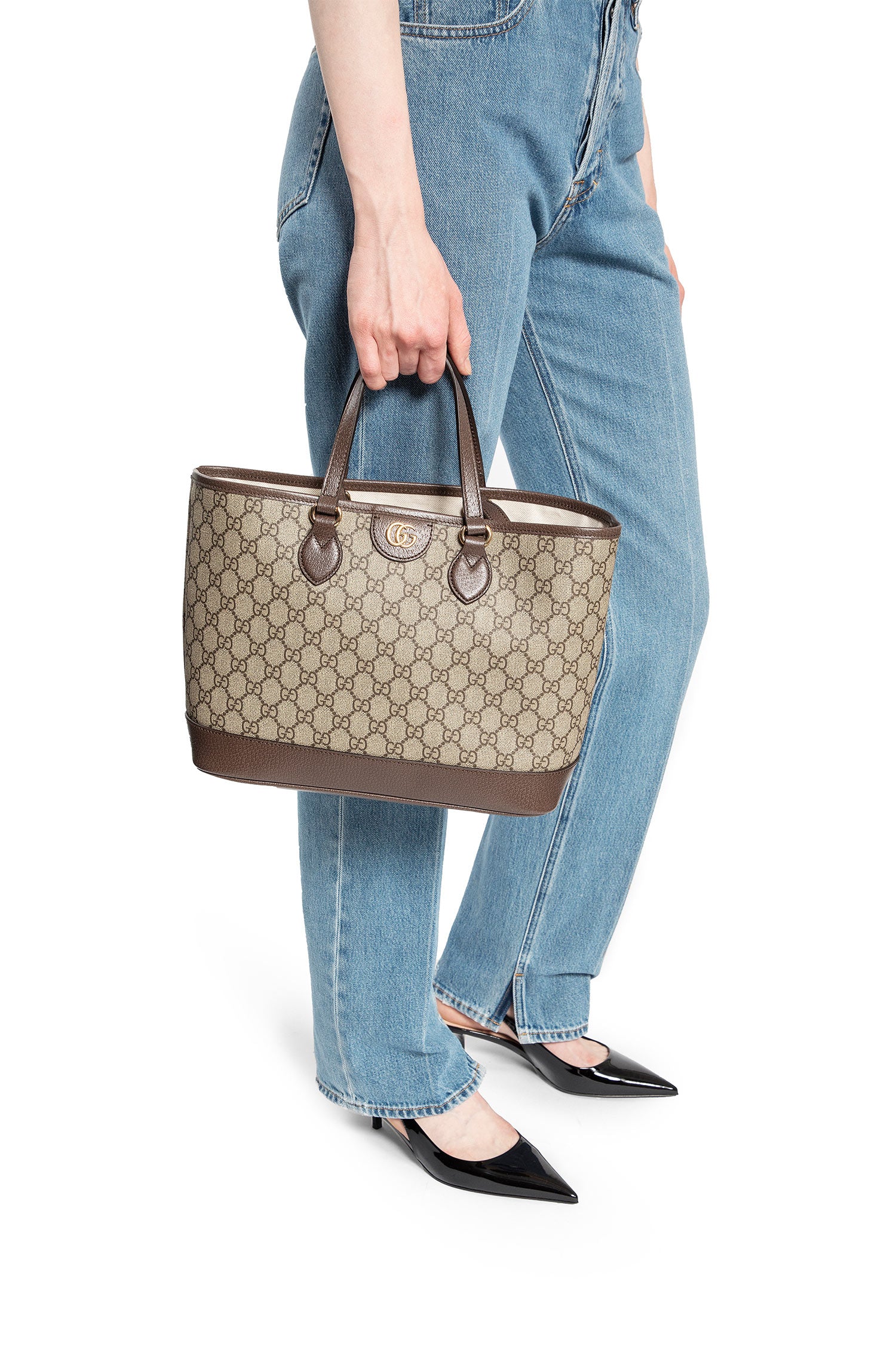 GUCCI WOMAN BROWN TOP HANDLE BAGS