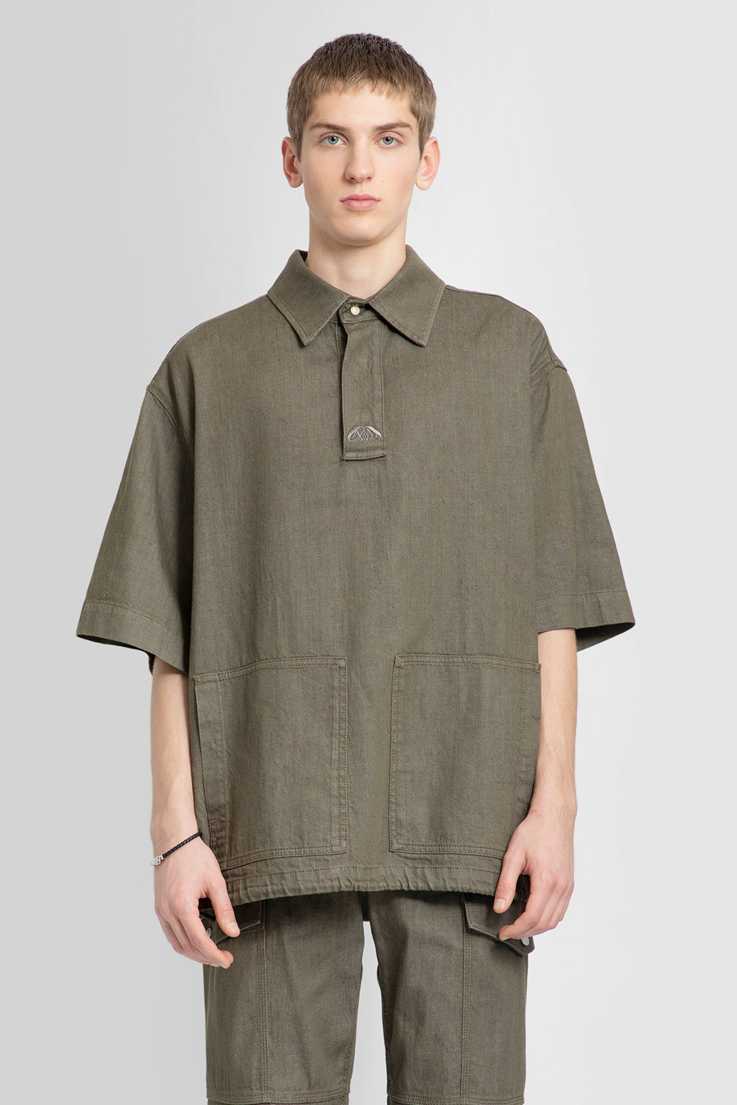 ALEXANDER MCQUEEN MAN GREEN SHIRTS