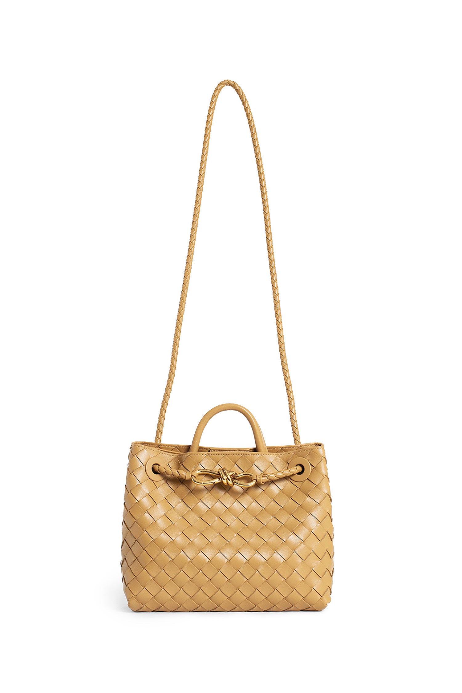 BOTTEGA VENETA WOMAN BEIGE TOP HANDLE BAGS