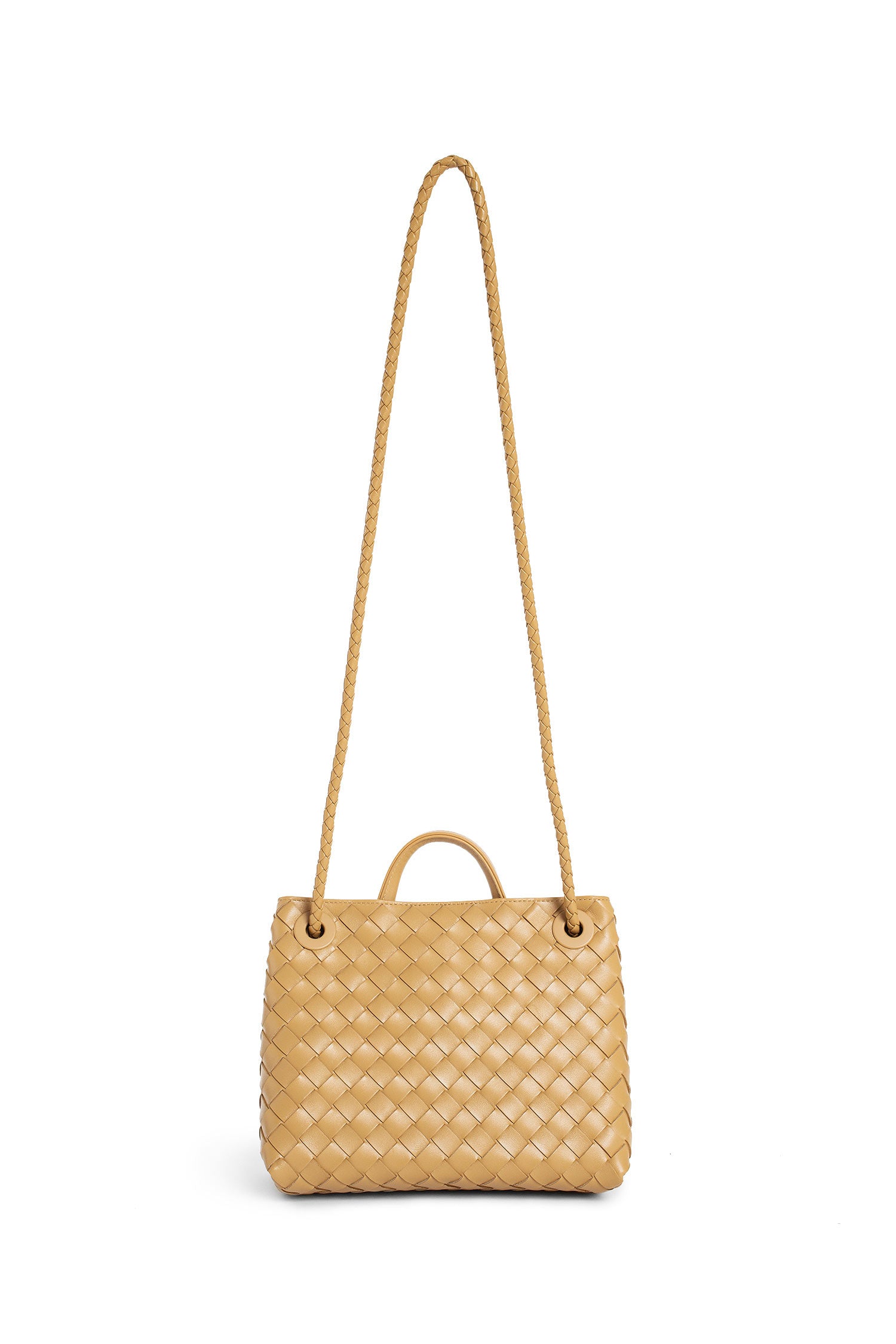 BOTTEGA VENETA WOMAN BEIGE TOP HANDLE BAGS