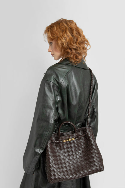 BOTTEGA VENETA WOMAN BROWN TOP HANDLE BAGS