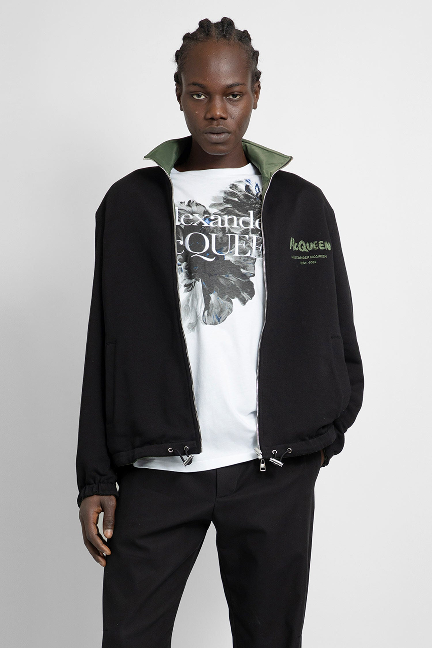 ALEXANDER MCQUEEN MAN GREEN JACKETS