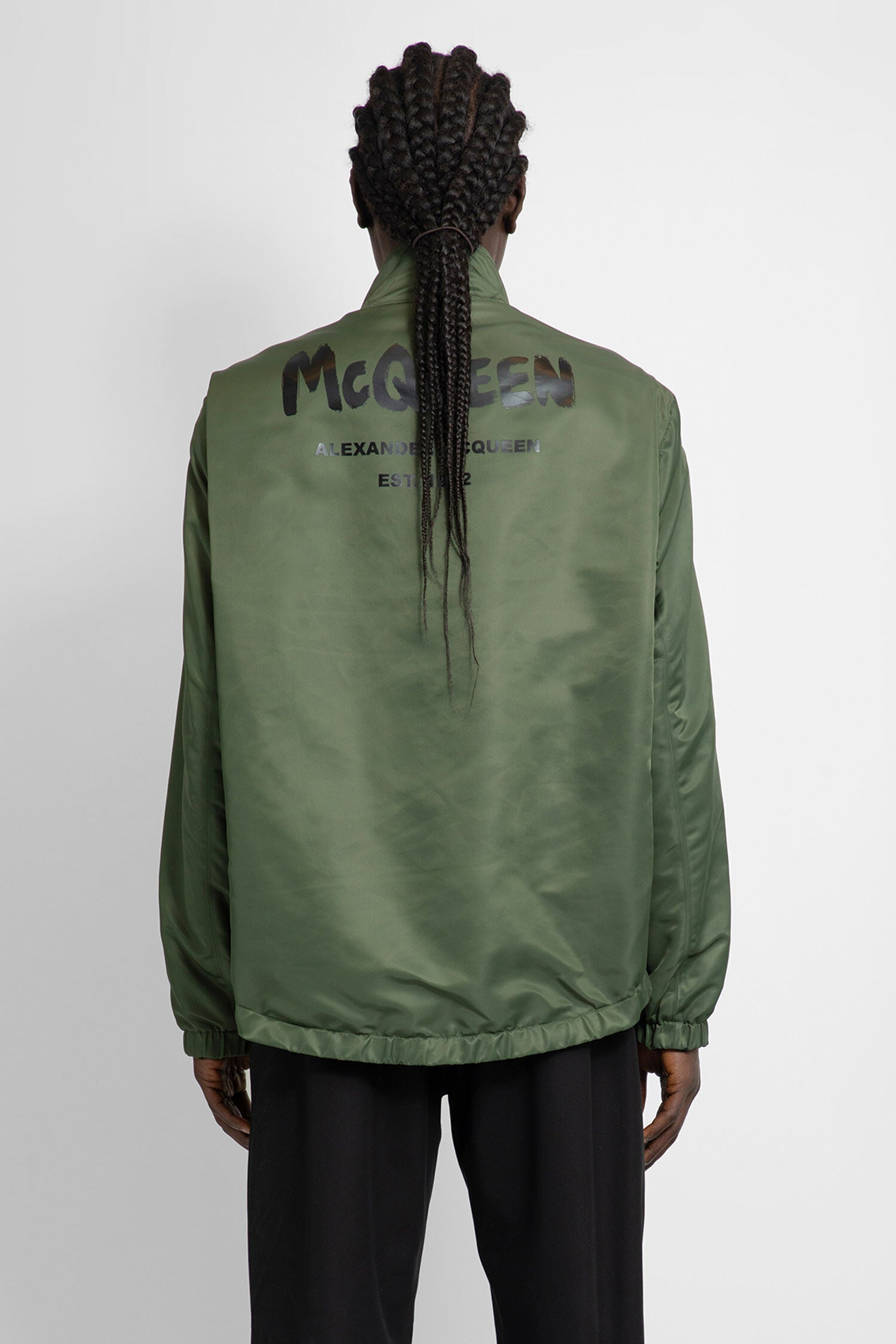 ALEXANDER MCQUEEN MAN GREEN JACKETS