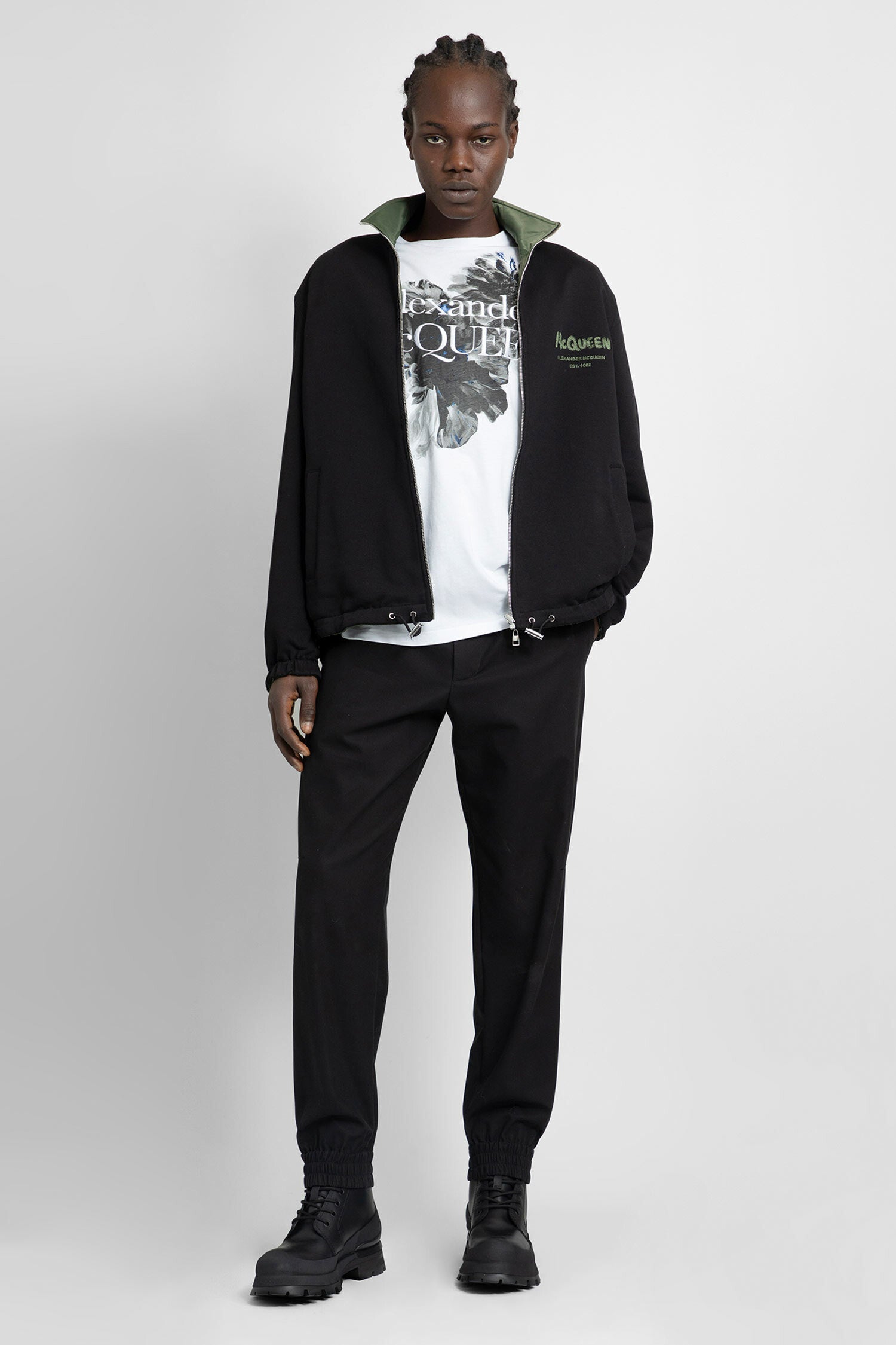 ALEXANDER MCQUEEN MAN GREEN JACKETS