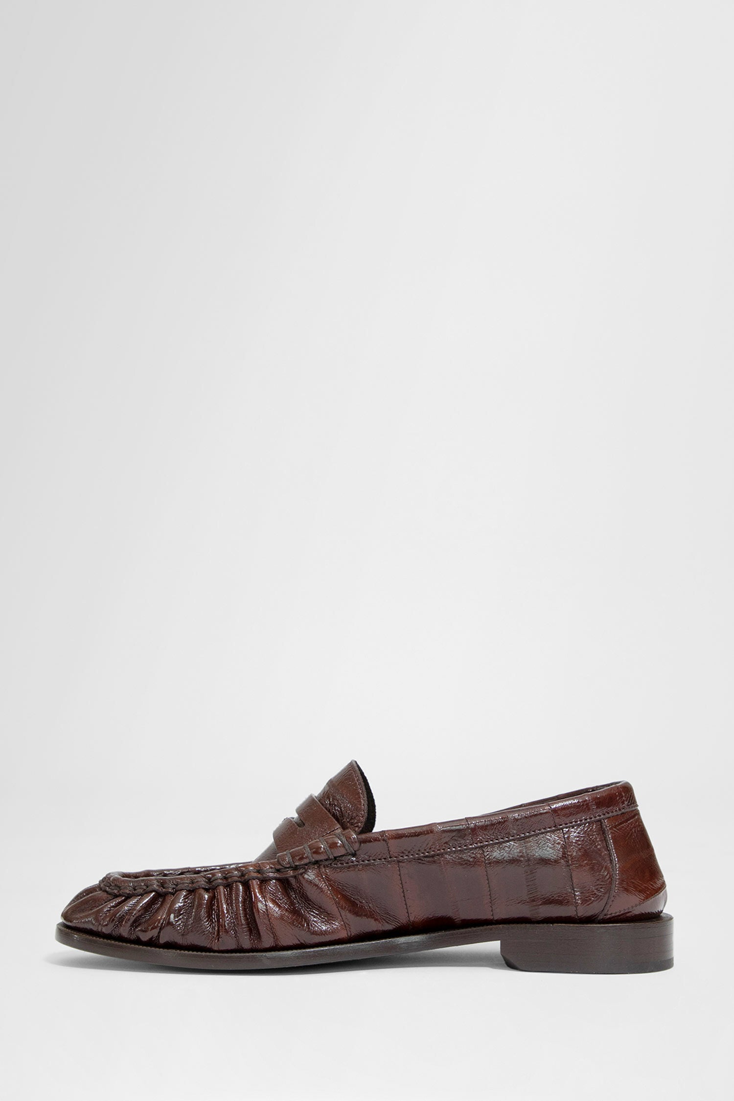 SAINT LAURENT WOMAN BROWN LOAFERS