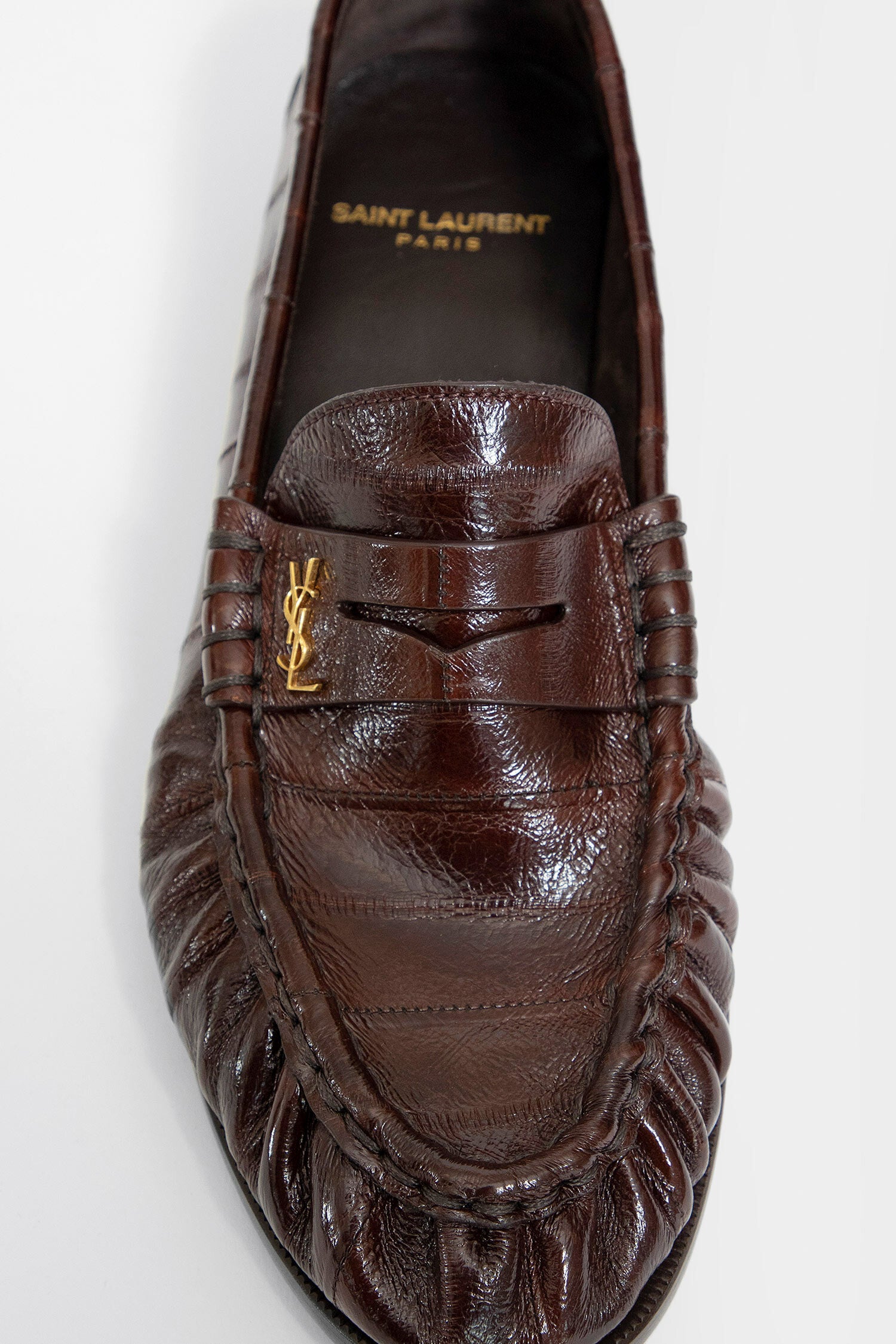 SAINT LAURENT WOMAN BROWN FLATS