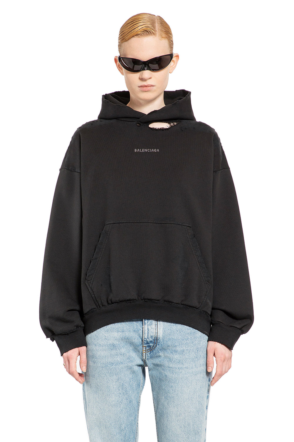 BALENCIAGA WOMAN BLACK SWEATSHIRTS