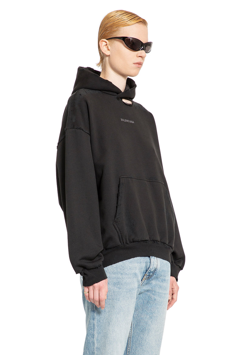 BALENCIAGA WOMAN BLACK SWEATSHIRTS