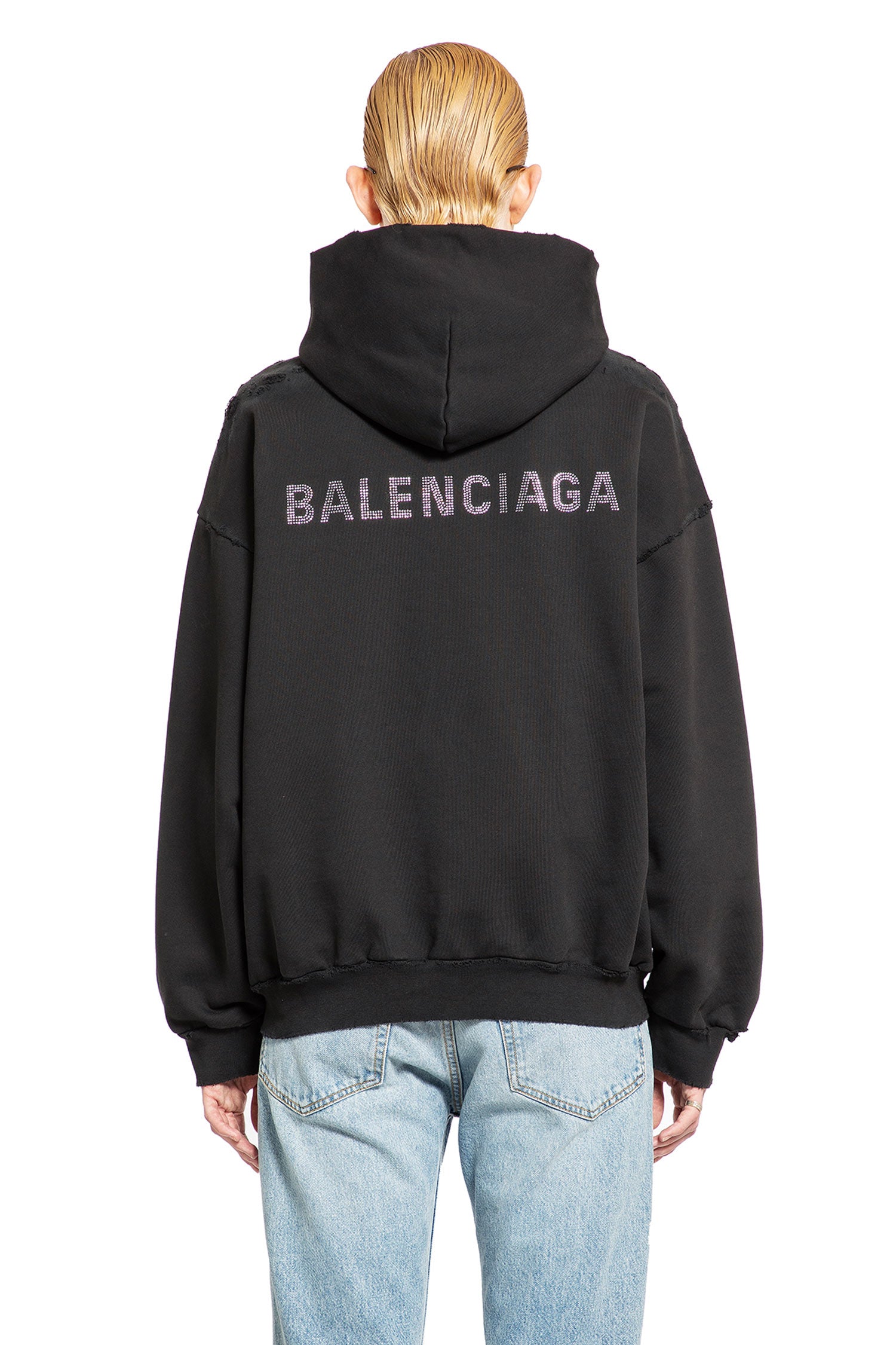 BALENCIAGA WOMAN BLACK SWEATSHIRTS