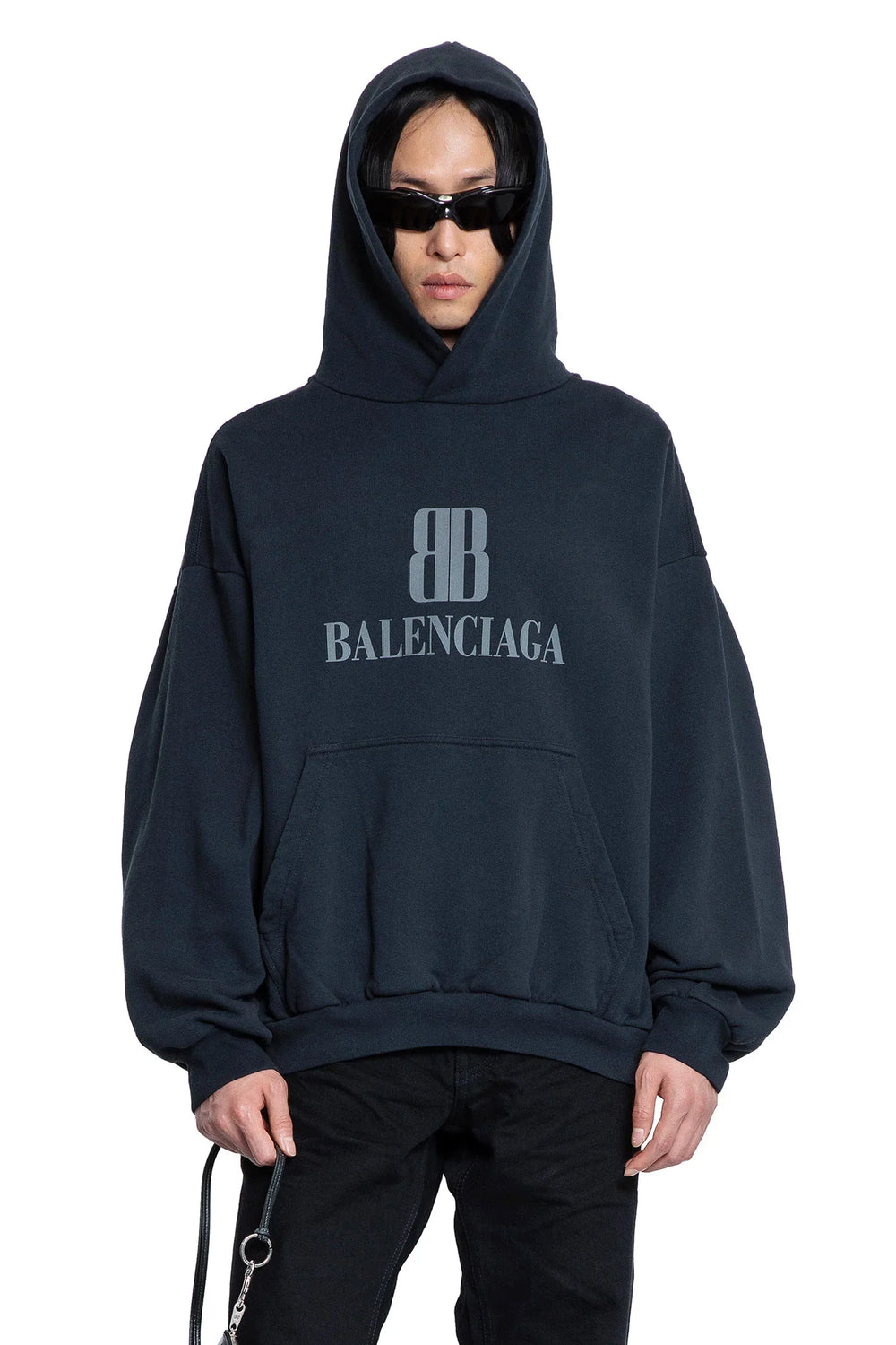 BALENCIAGA Nano BB Hoodie Medium Fit man