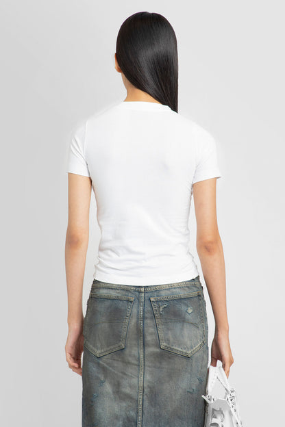 BALENCIAGA WOMAN WHITE T-SHIRTS & TANK TOPS