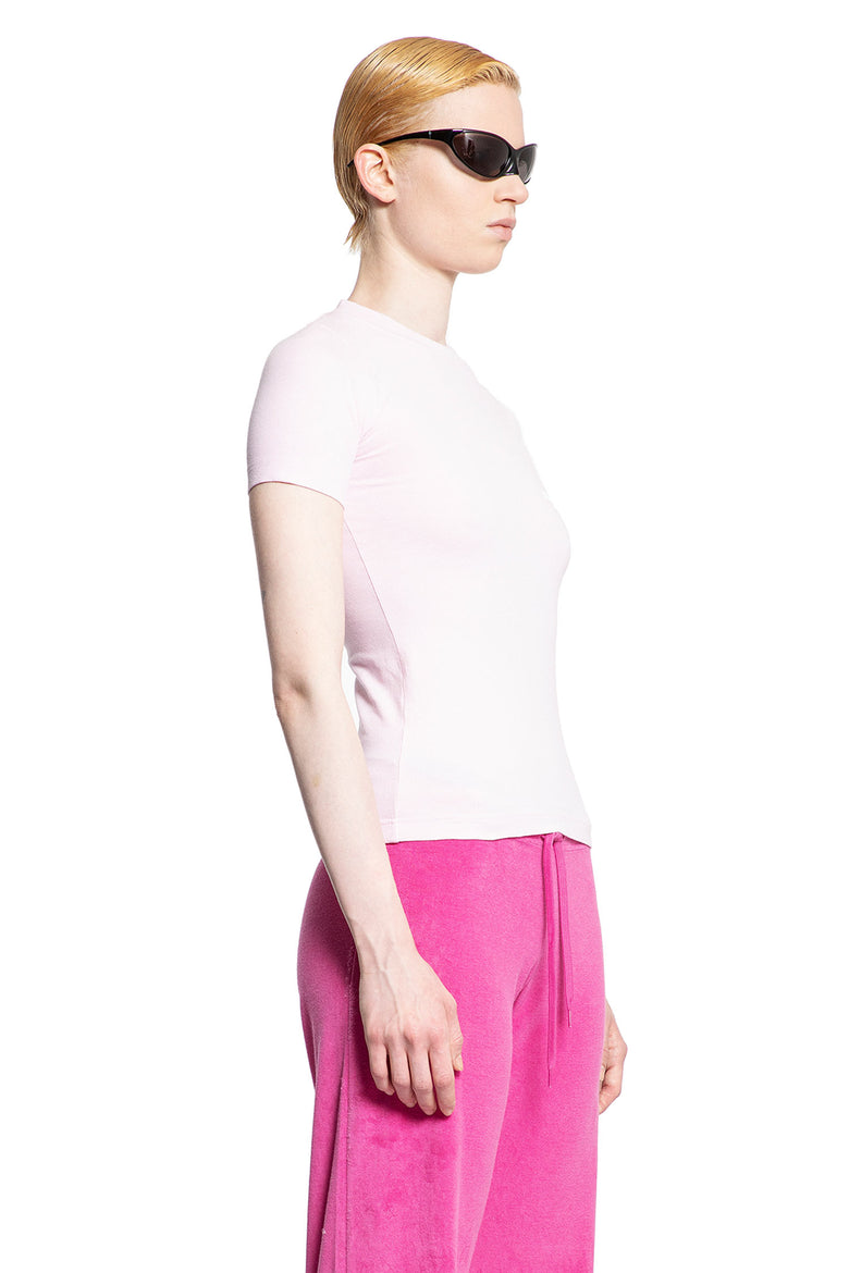 BALENCIAGA WOMAN PINK T-SHIRTS & TANK TOPS