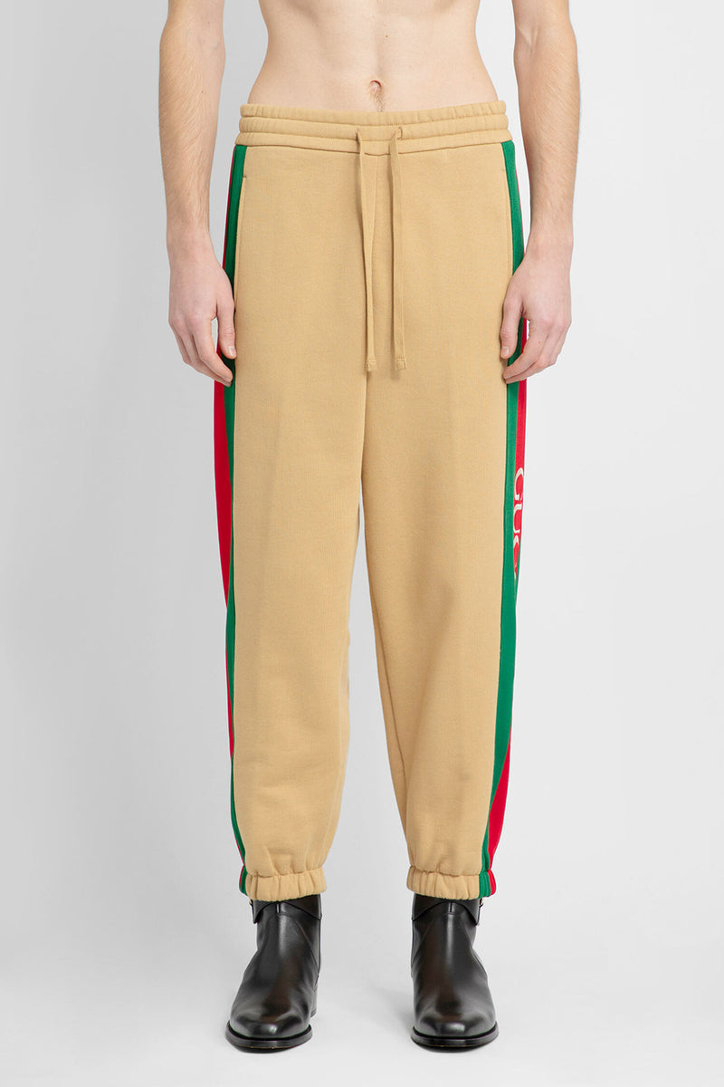 GUCCI MAN BEIGE TROUSERS - GUCCI - TROUSERS | Antonioli