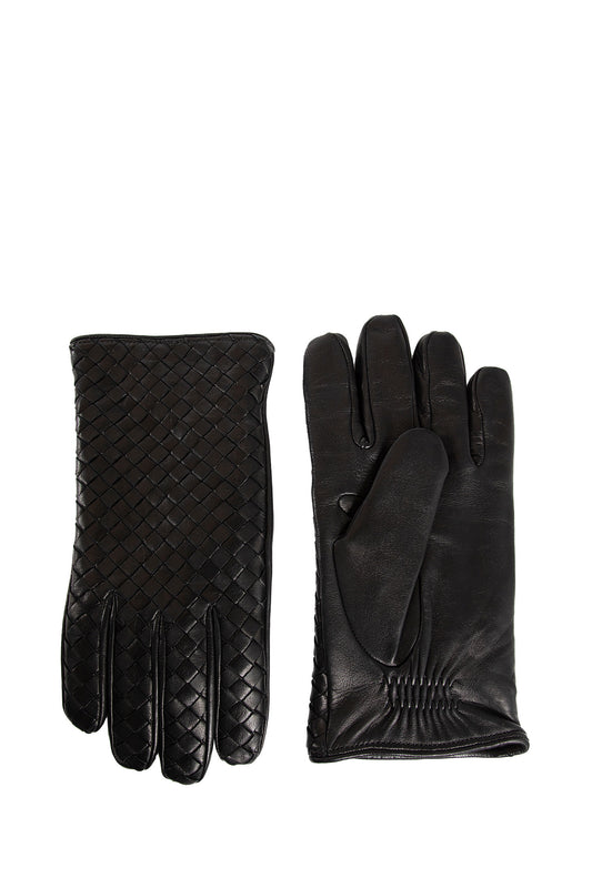 BOTTEGA VENETA MAN BLACK GLOVES