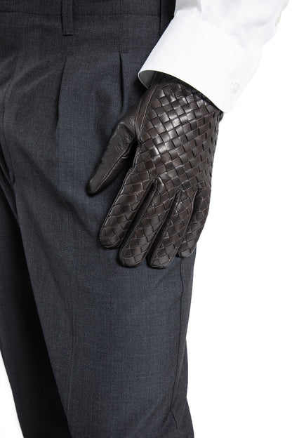 BOTTEGA VENETA MAN BROWN GLOVES