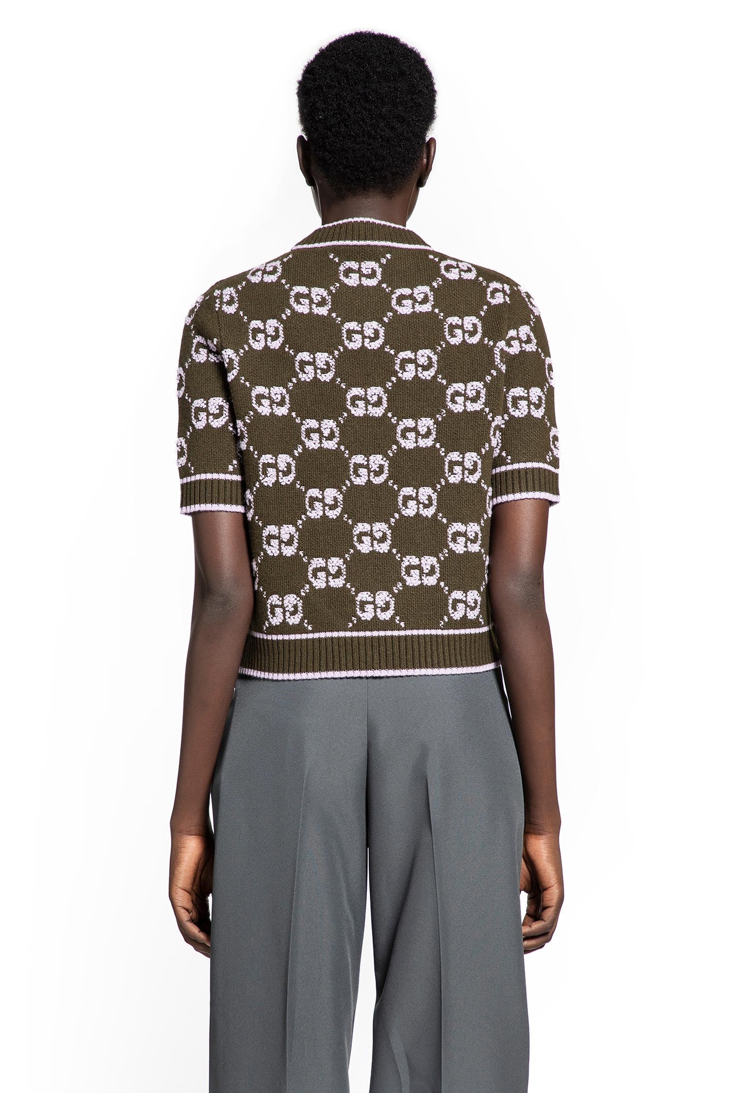 GG Wool Bouclé Jacquard Top