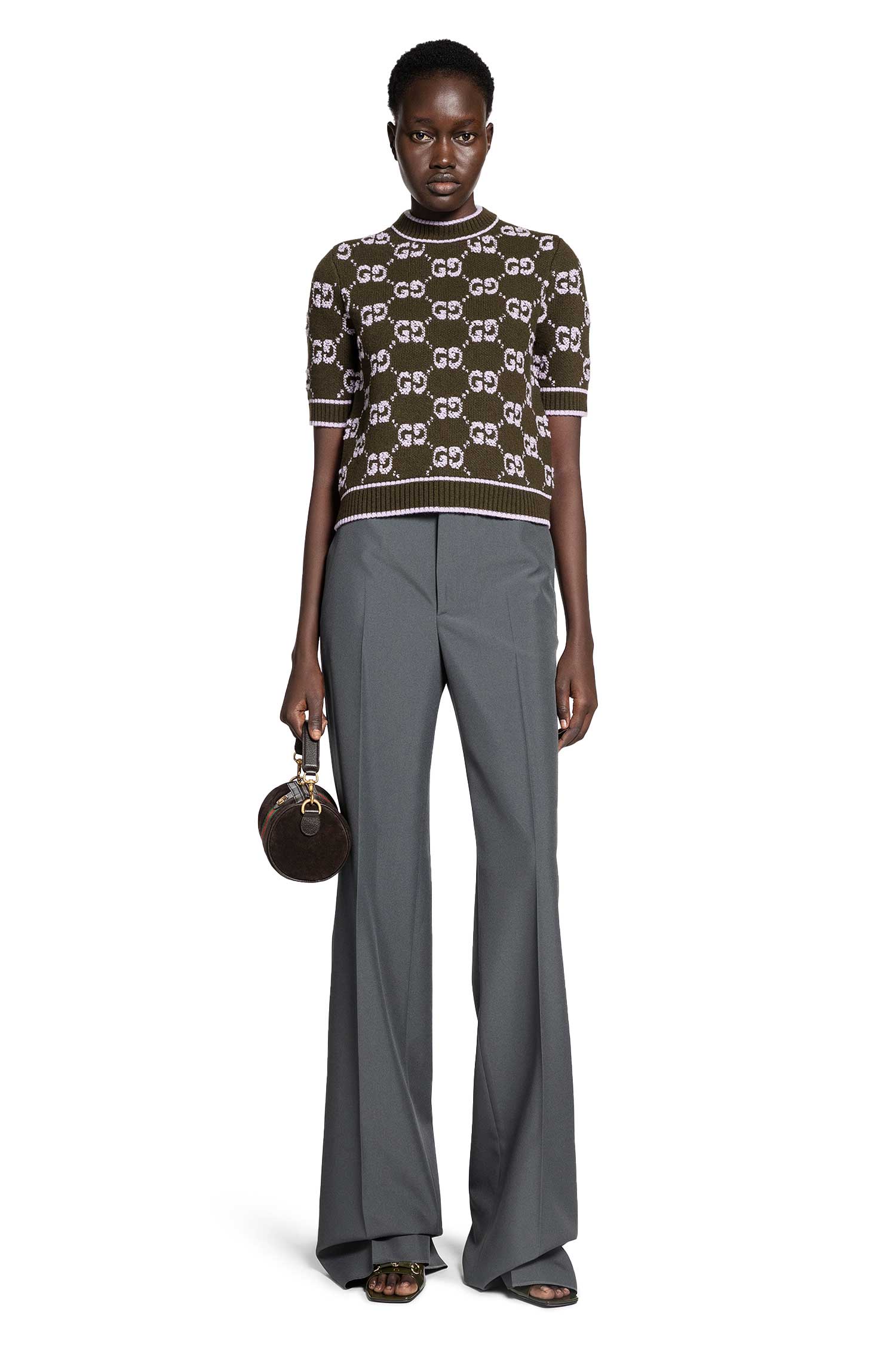 GG Wool Bouclé Jacquard Top
