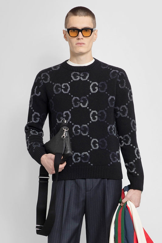 GUCCI MAN BLACK KNITWEAR