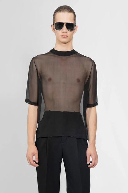 Antonioli SAINT LAURENT MAN BLACK T-SHIRTS & TANK TOPS
