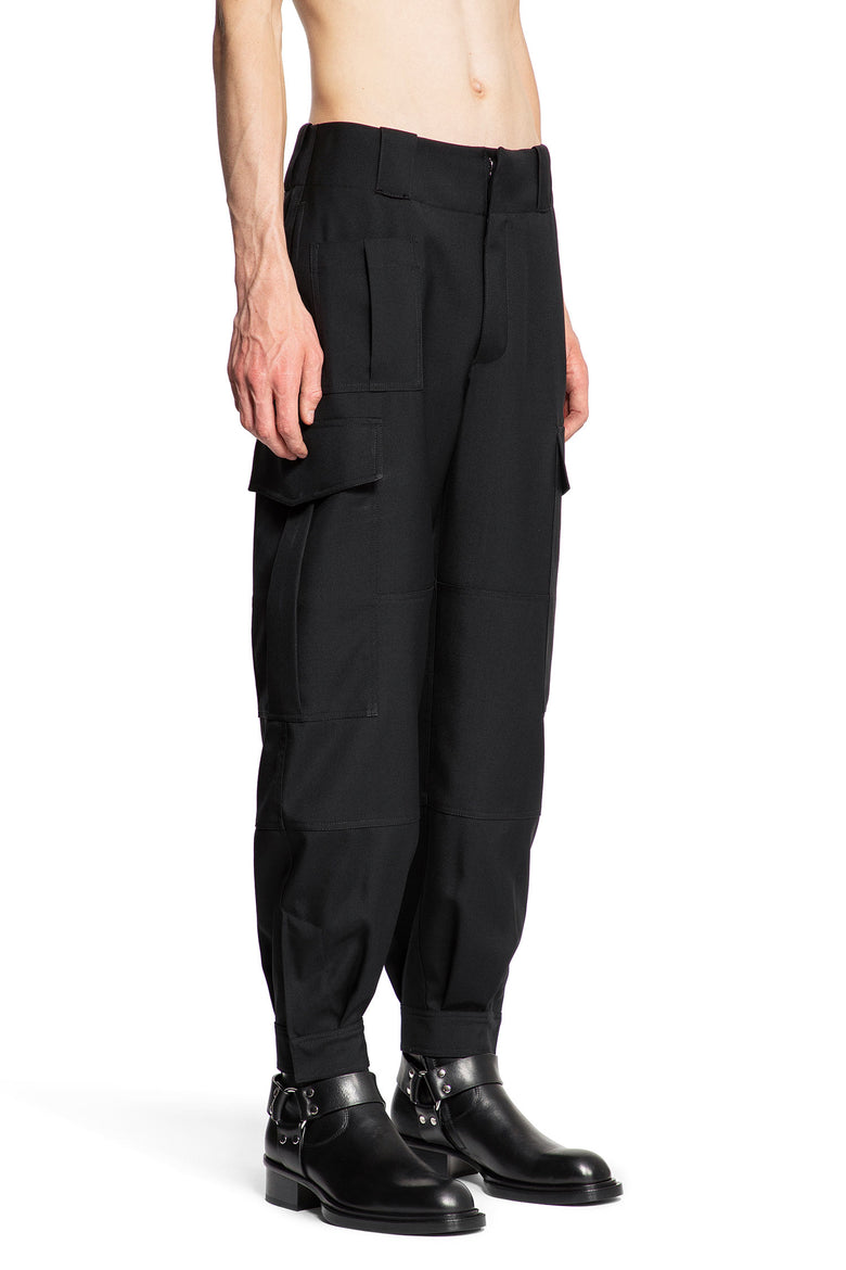 ALEXANDER MCQUEEN MAN BLACK TROUSERS