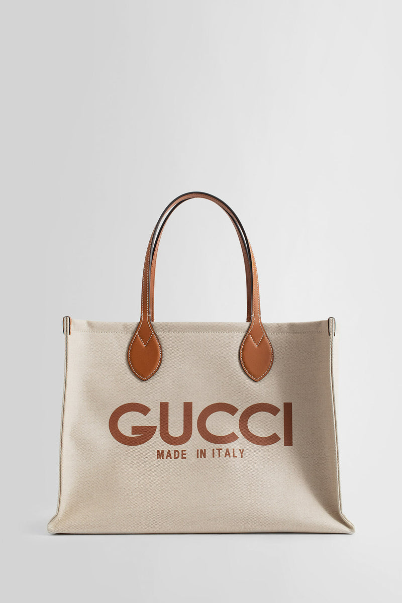 GUCCI WOMAN OFF-WHITE TOTE BAGS