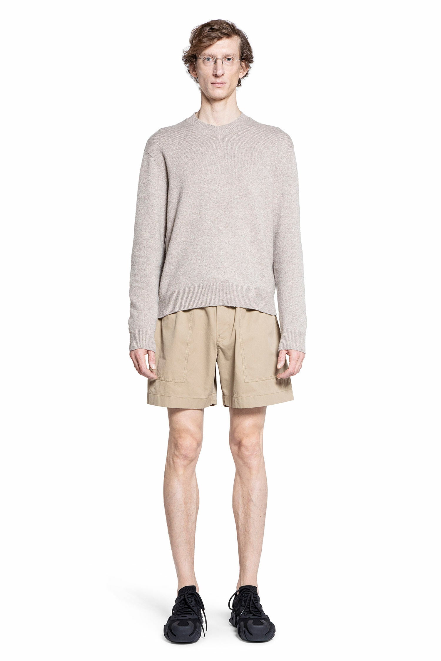 BOTTEGA VENETA MAN BEIGE KNITWEAR