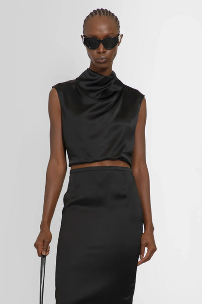Antonioli SAINT LAURENT WOMAN BLACK TOPS