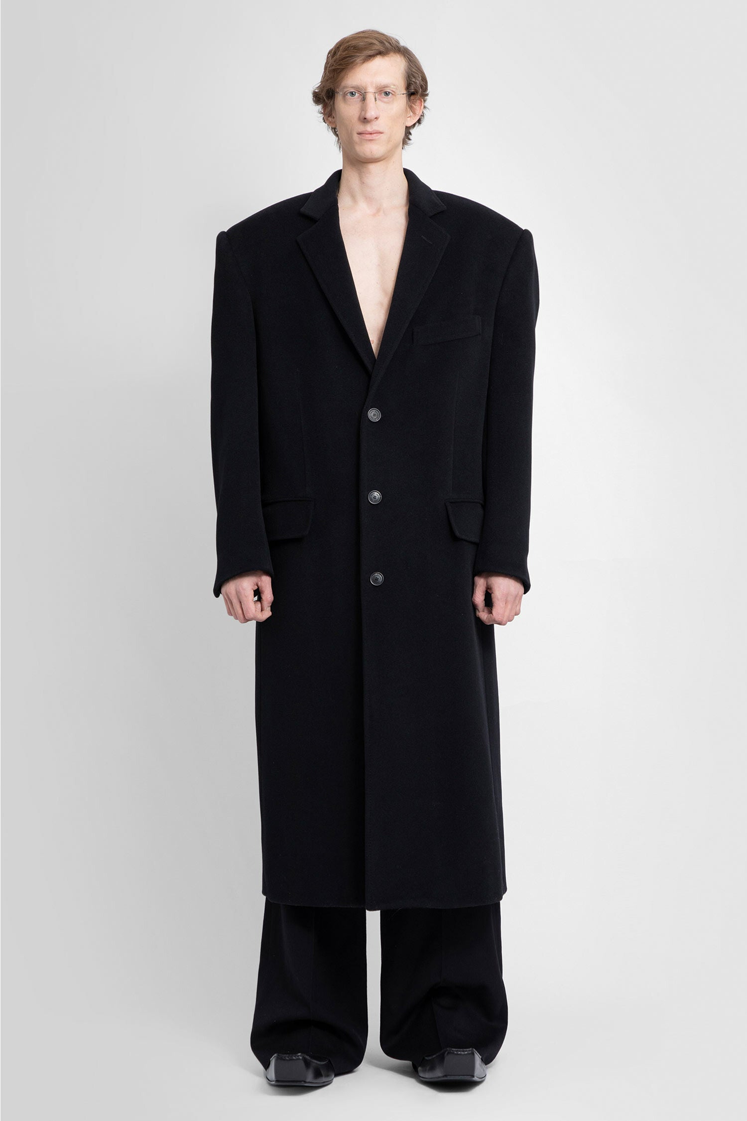 BALENCIAGA MAN BLACK COATS