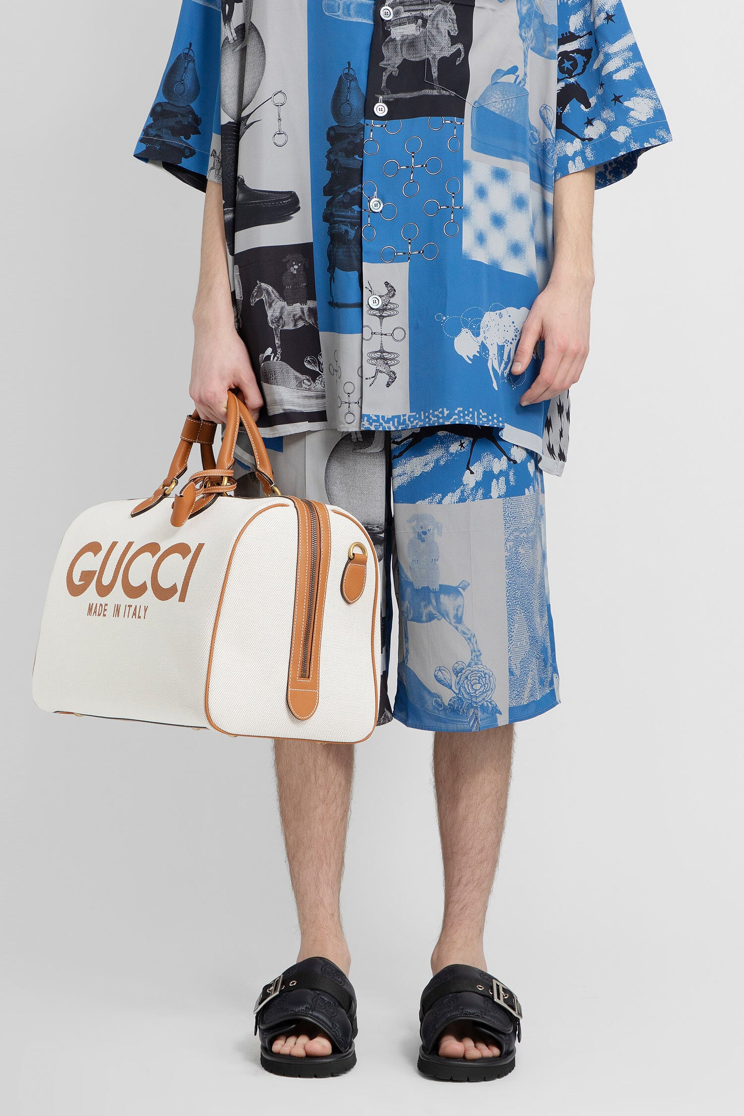 GUCCI MAN BLUE SHORTS & SKIRTS