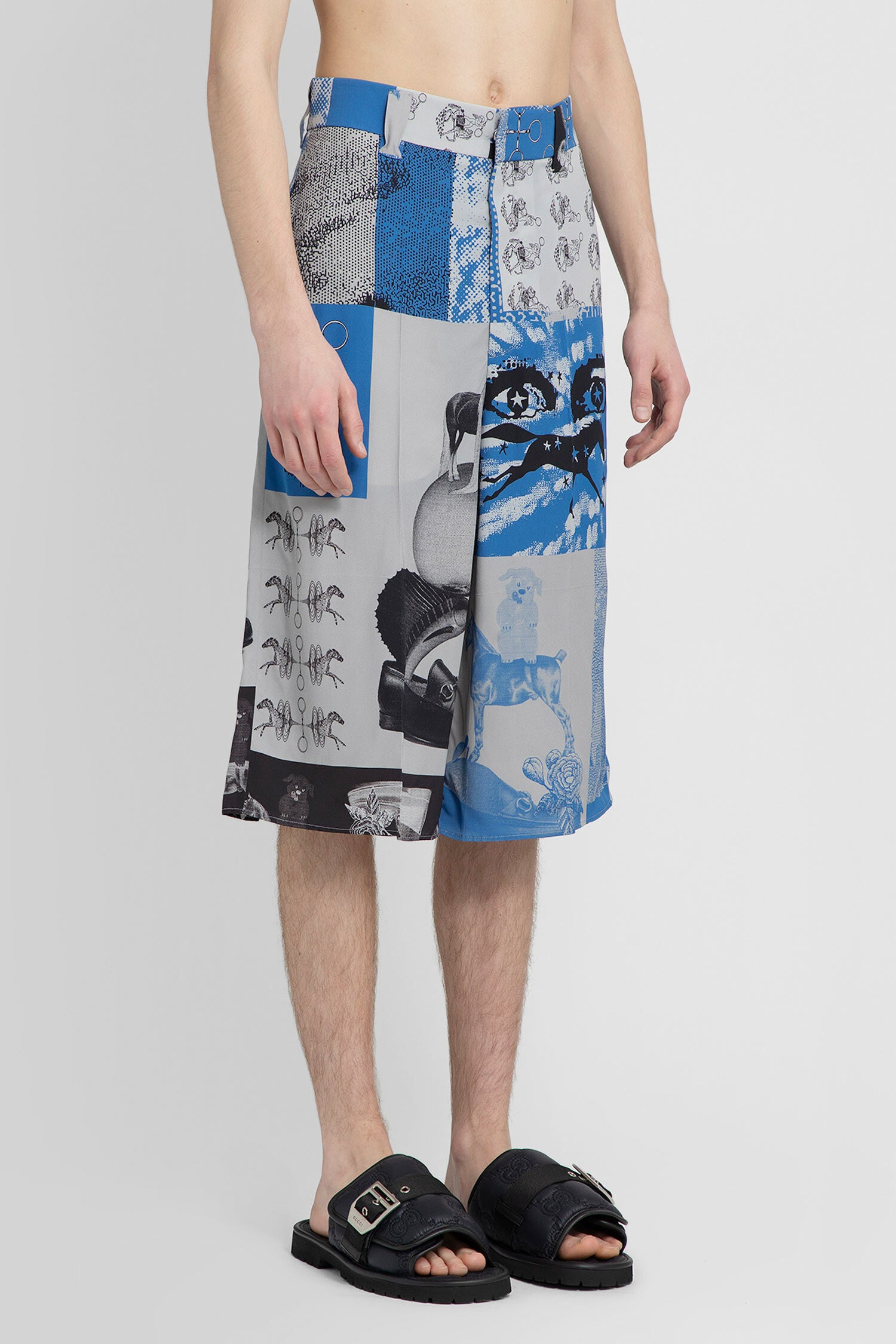 GUCCI MAN BLUE SHORTS & SKIRTS