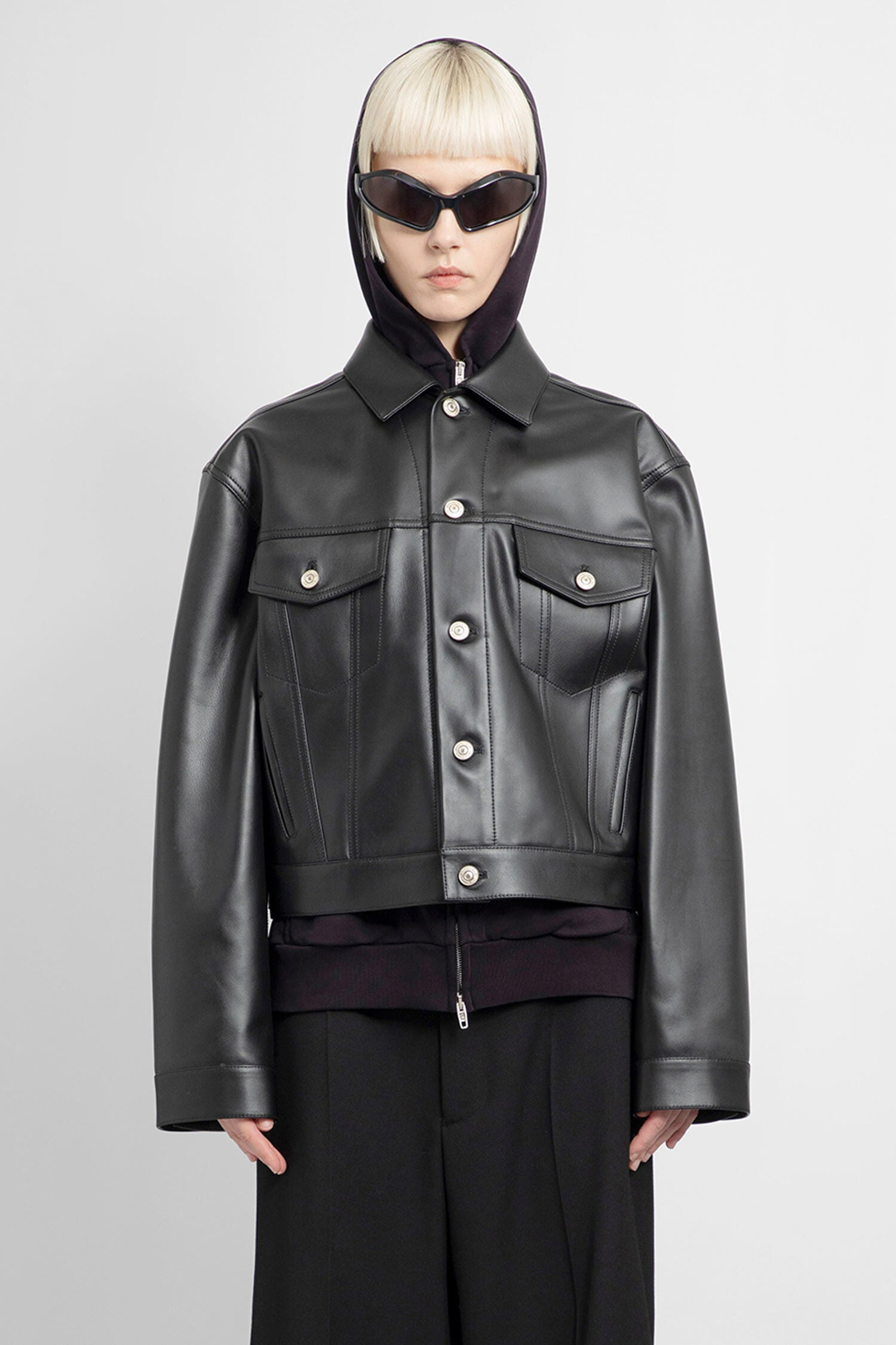 BALENCIAGA WOMAN BLACK JACKETS