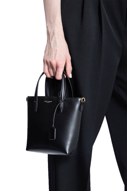 SAINT LAURENT WOMAN BLACK TOTE BAGS