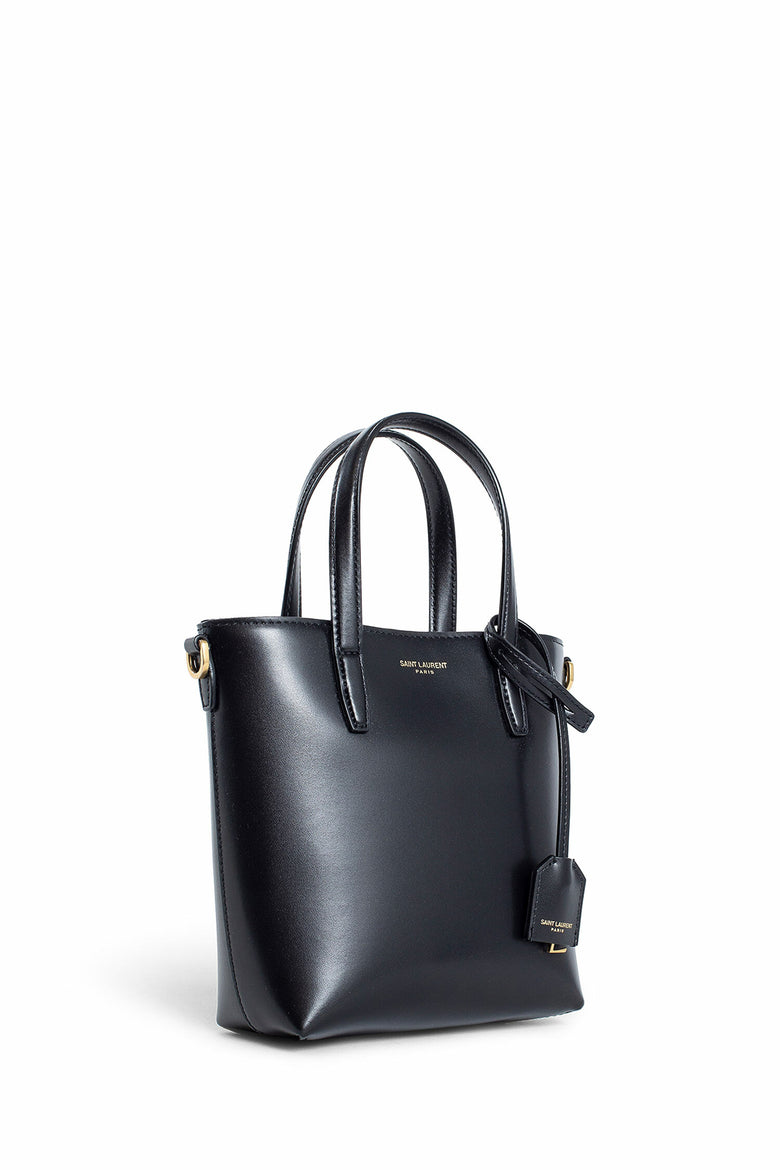 SAINT LAURENT WOMAN BLACK TOTE BAGS