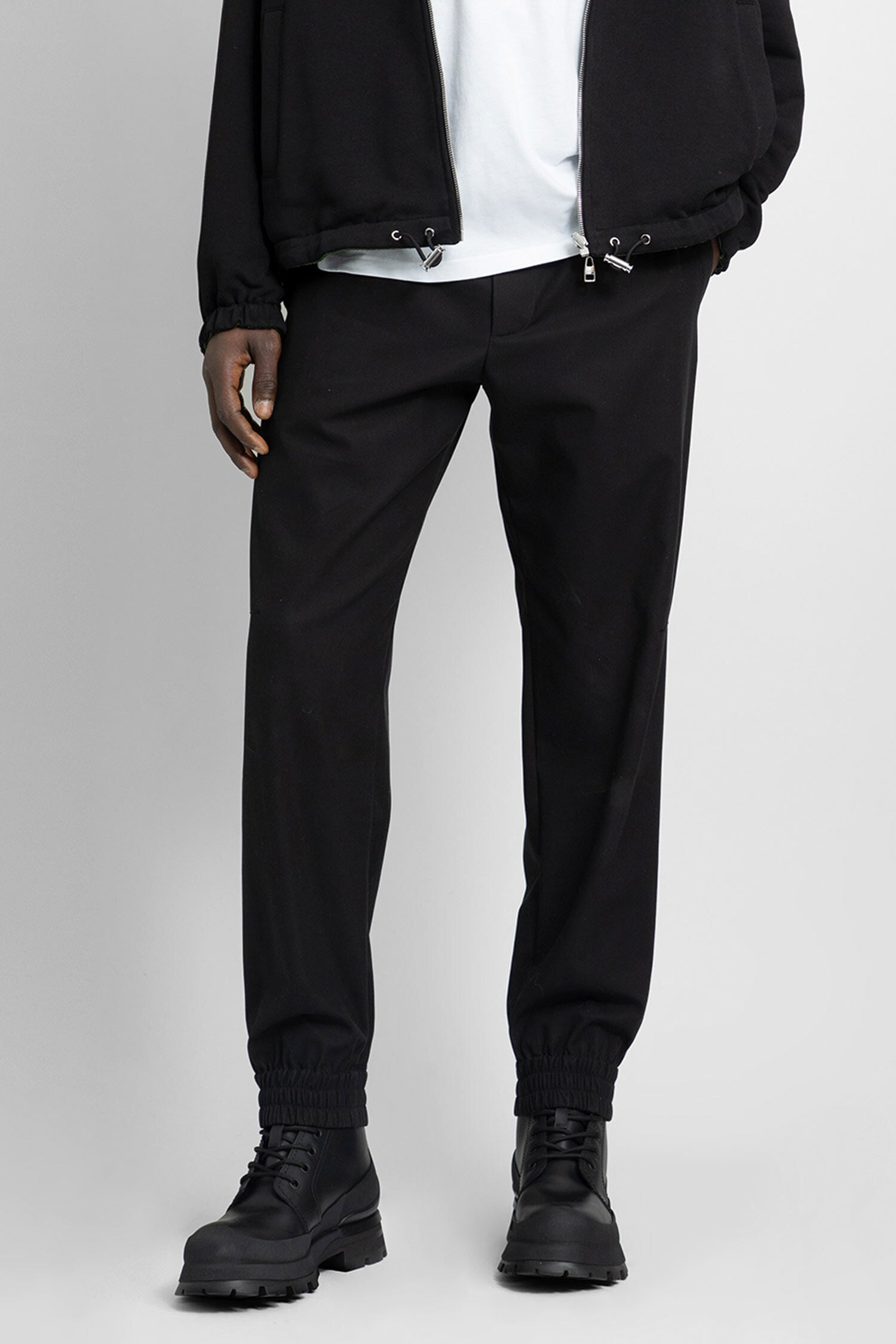 ALEXANDER MCQUEEN MAN BLACK TROUSERS