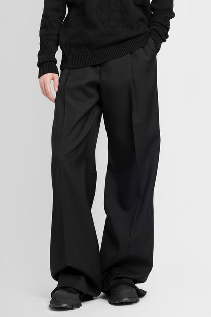 ALEXANDER MCQUEEN MAN BLACK TROUSERS