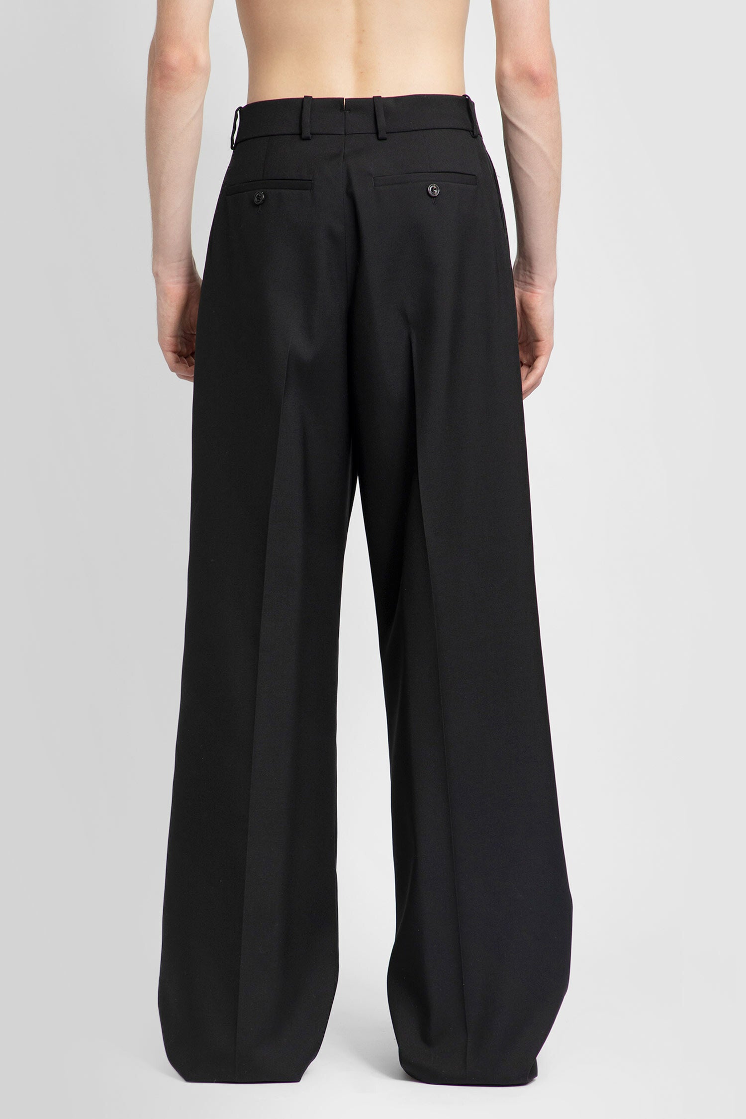 ALEXANDER MCQUEEN MAN BLACK TROUSERS