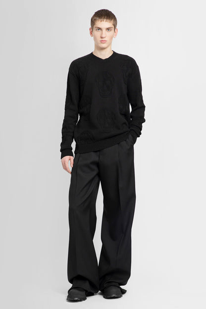 ALEXANDER MCQUEEN MAN BLACK TROUSERS