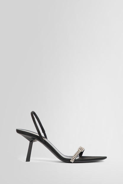 SAINT LAURENT WOMAN BLACK SANDALS & SLIDES