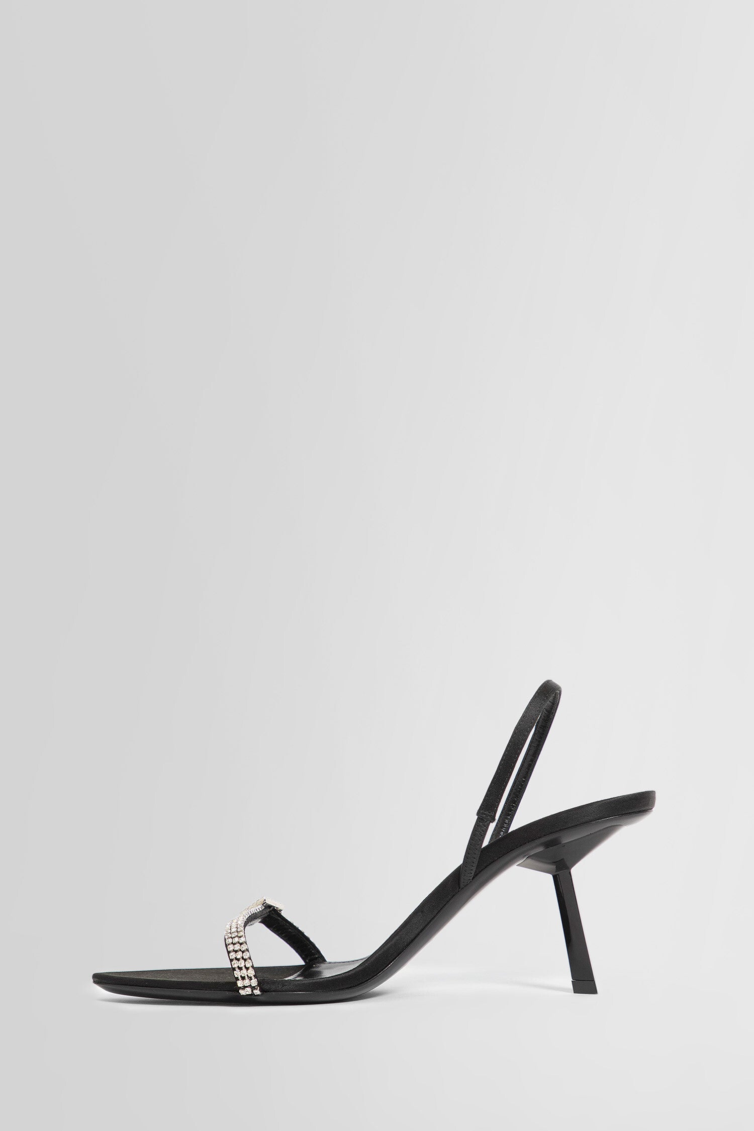 SAINT LAURENT WOMAN BLACK SANDALS & SLIDES