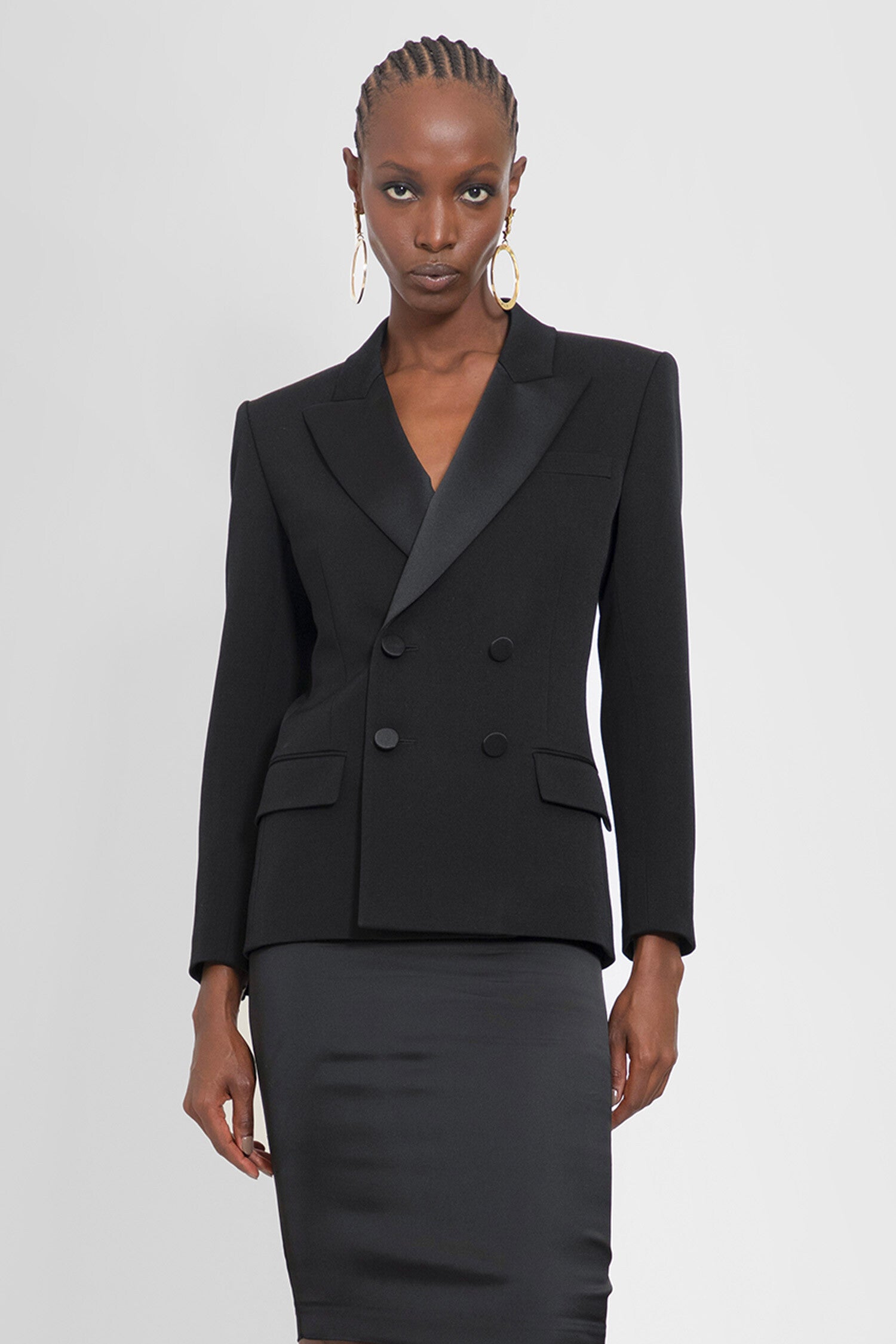 SAINT LAURENT WOMAN BLACK BLAZERS