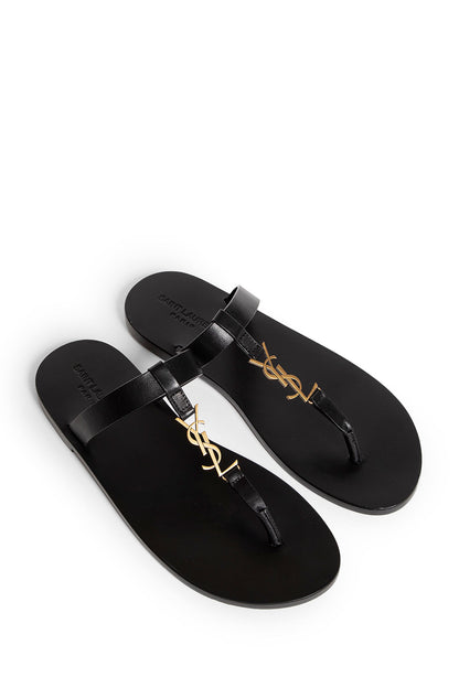 SAINT LAURENT MAN BLACK SANDALS & SLIDES