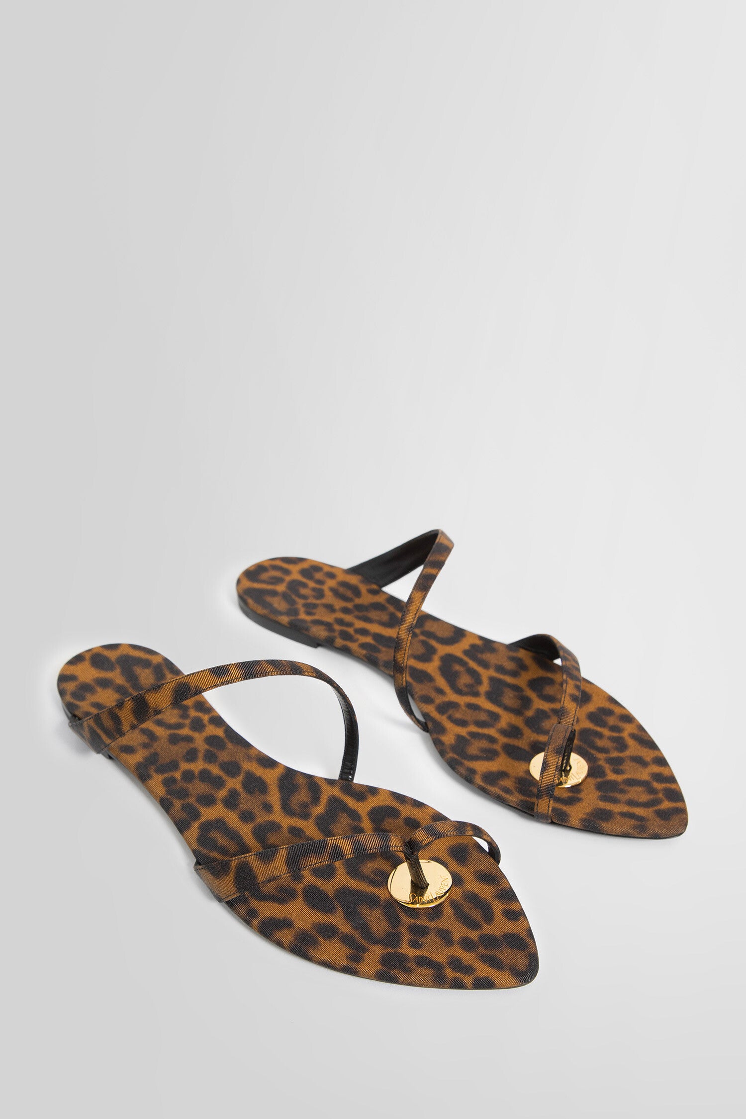 SAINT LAURENT WOMAN ORANGE SANDALS