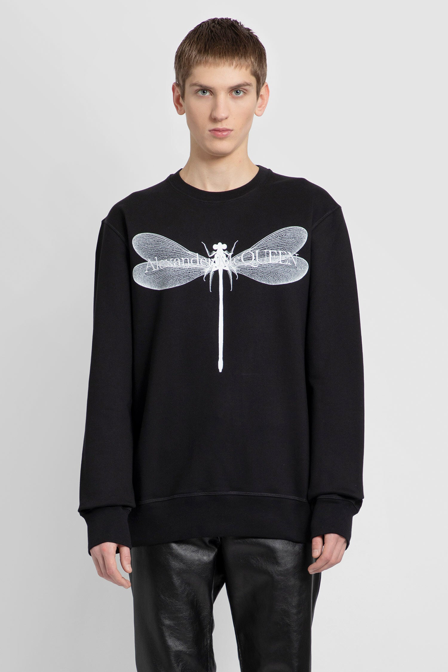 ALEXANDER MCQUEEN MAN BLACK SWEATSHIRTS