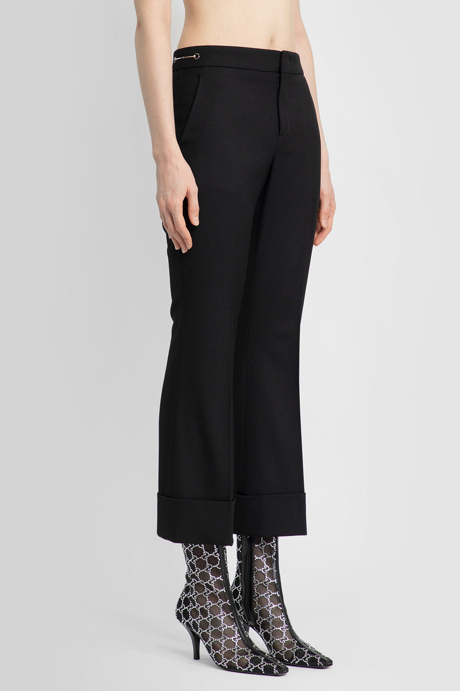 GUCCI WOMAN BLACK TROUSERS