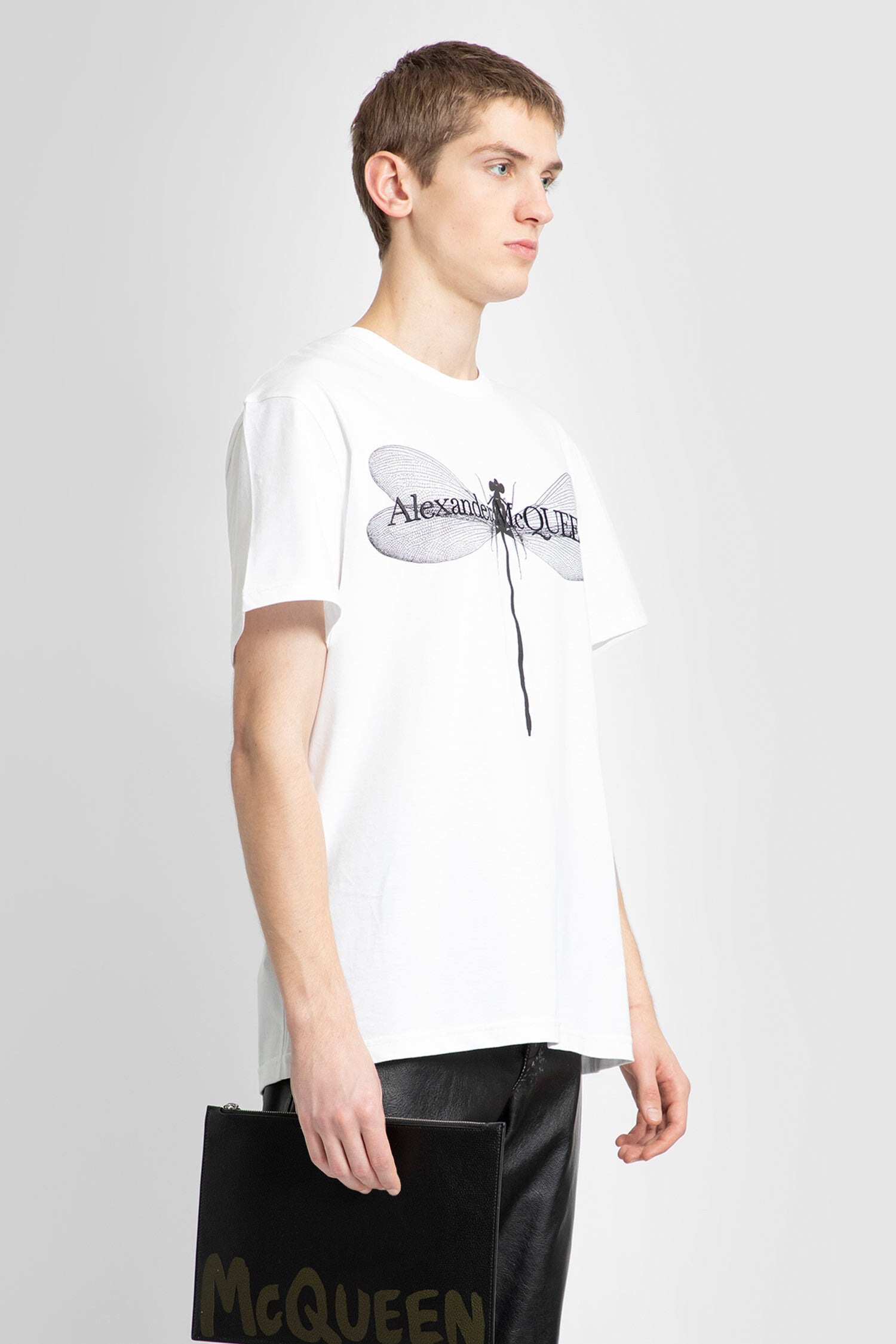 ALEXANDER MCQUEEN MAN WHITE T-SHIRTS