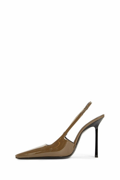 SAINT LAURENT WOMAN GREEN PUMPS